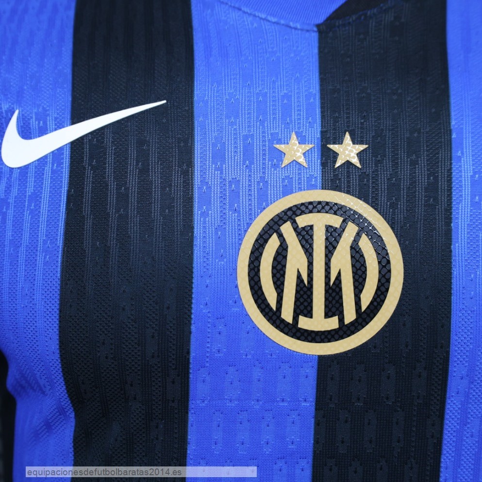 Nuevo 1ª Jugadores Camiseta Inter Milán 24/25 Azul I Negro Baratas